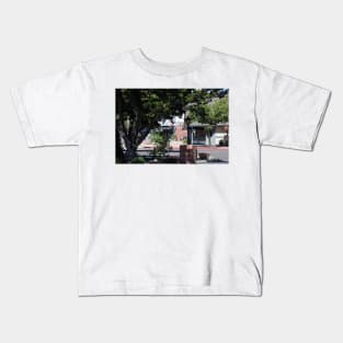 Coffee Shop - Solvang California Street Scene Kids T-Shirt